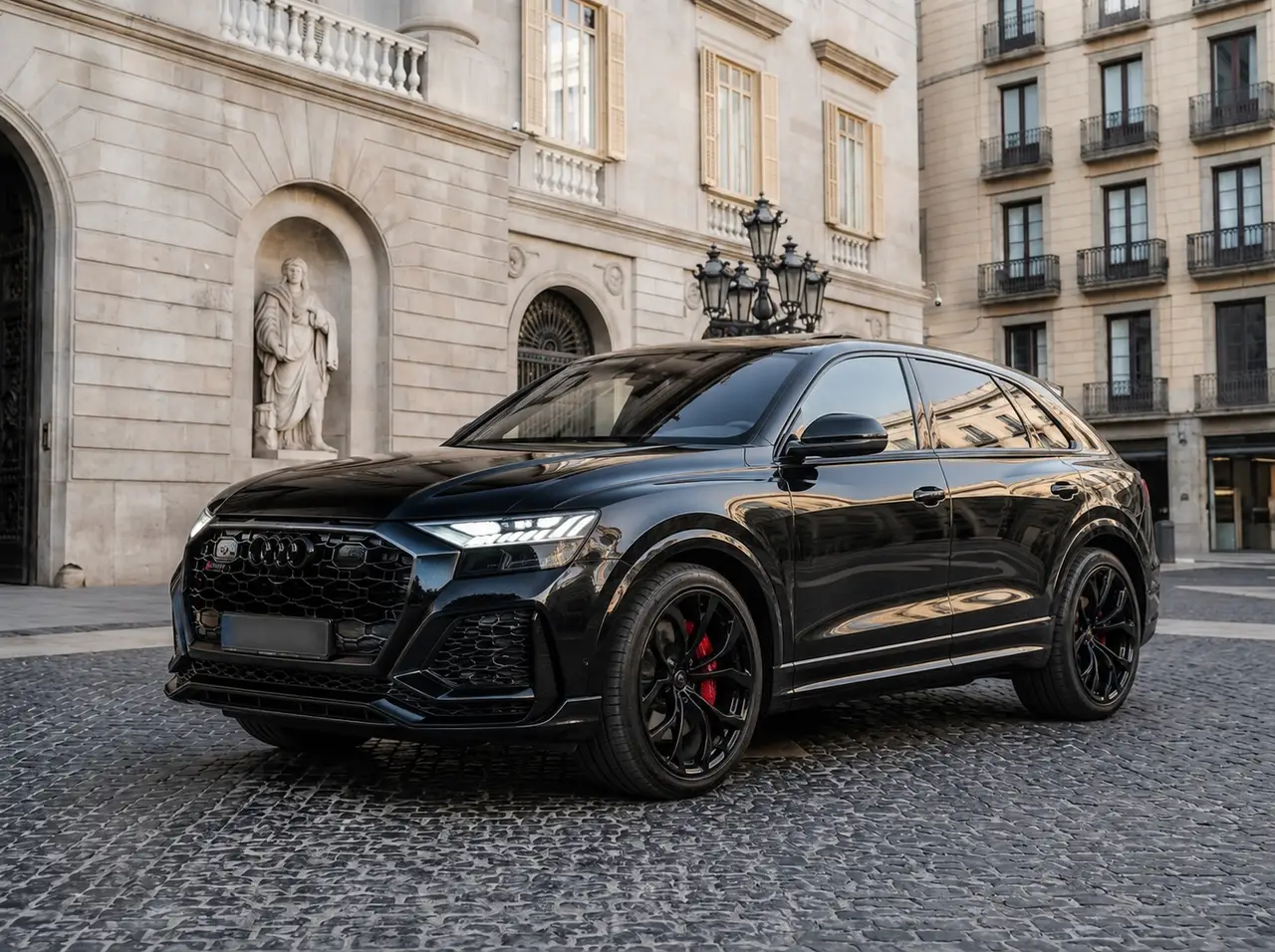 Audi Q8 2025 — Lisbon Luxury Car Rental, Lisbon. The 2025 Audi Q8 carries its 340 hp with the kind of composure that suits a full-size SUV…