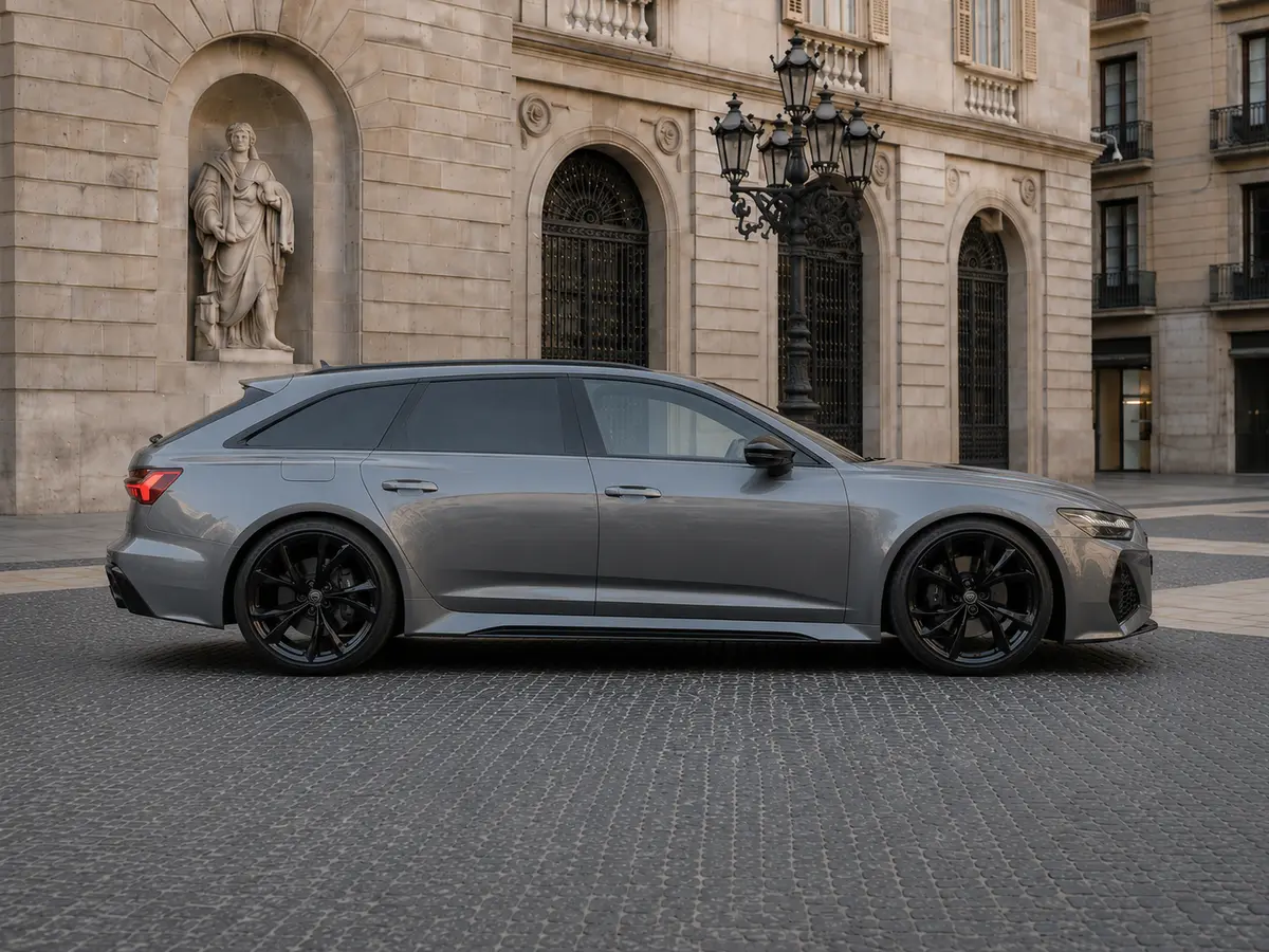 Audi RS6 2022, front view — Lisbon Luxury Car Rental, Lisbon. The 2022 Audi RS6 puts 591 hp behind a five-seat cabin, which is not something most cars…