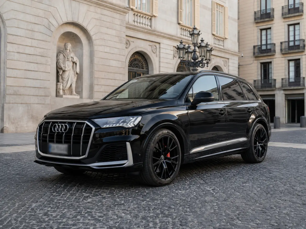 Audi SQ7 7seater 2023 — Lisbon Luxury Car Rental, Lisbon. The Audi SQ7 pairs an unusually wide cabin with 530 hp under the hood, a combination that…