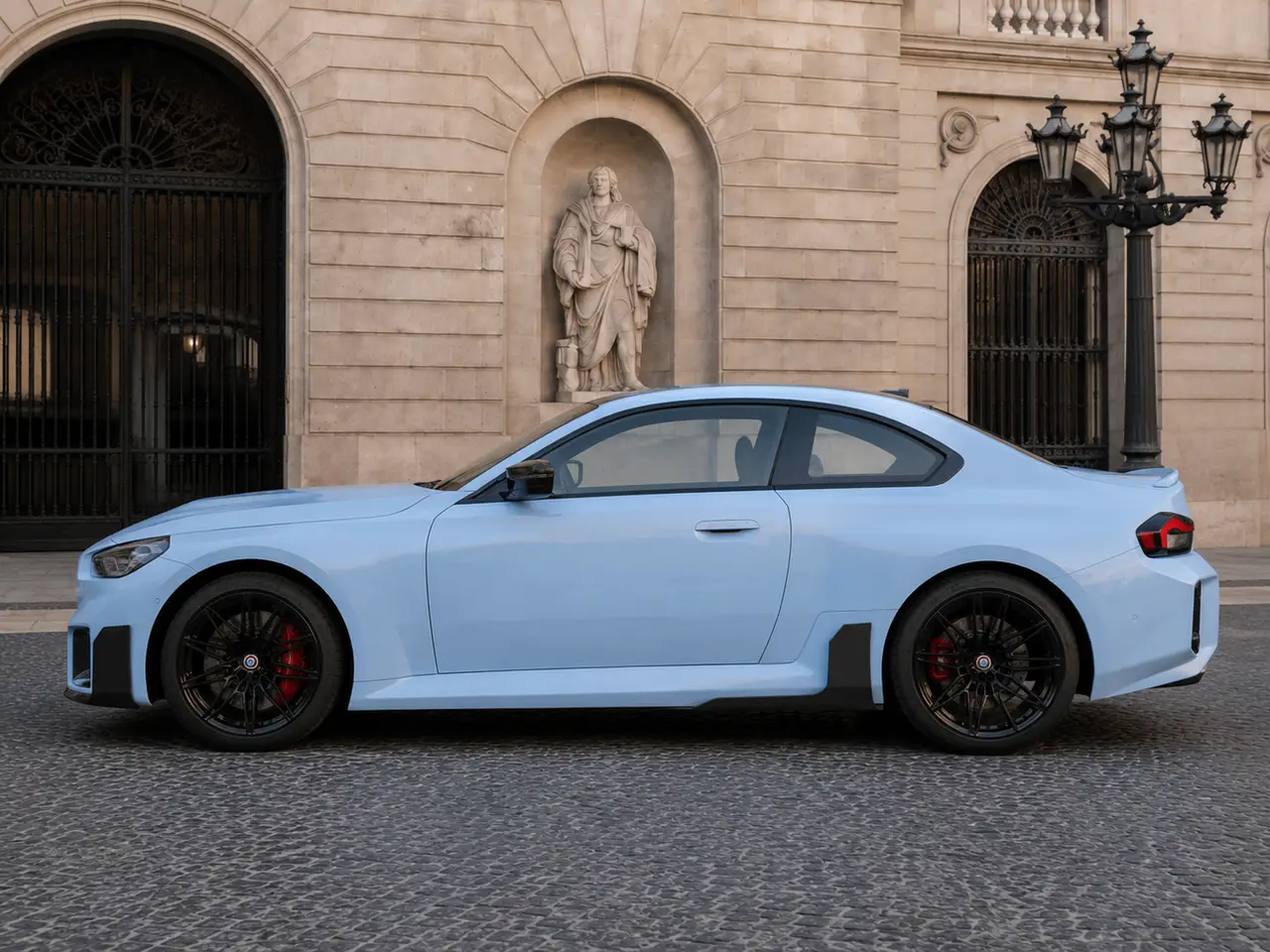 BMW M2 2024, exterior — Lisbon Luxury Car Rental, Lisbon. The 2024 BMW M2 is built for drivers who want feedback, not just speed. With 460 hp and a…