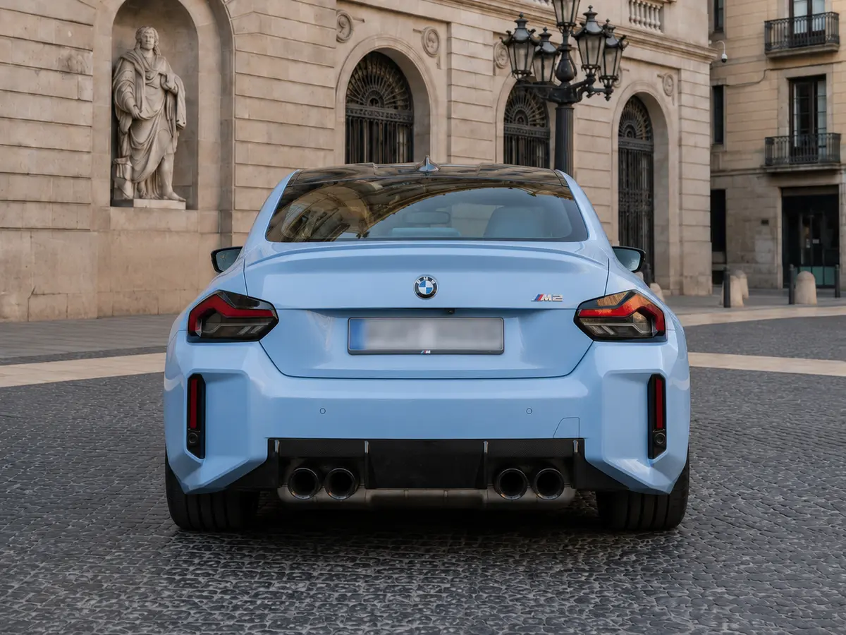 BMW M2 2024, front view — Lisbon Luxury Car Rental, Lisbon. The 2024 BMW M2 is built for drivers who want feedback, not just speed. With 460 hp and a…