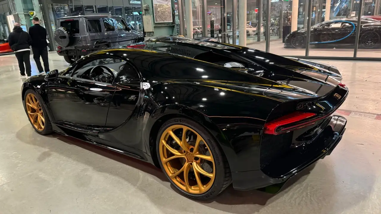 Bugatti Chiron 110 Ani 2019, exterior — Lisbon Luxury Car Rental, Lisbon. The Bugatti Chiron 110 Ani is a limited anniversary build marking Bugatti's 110th year,…