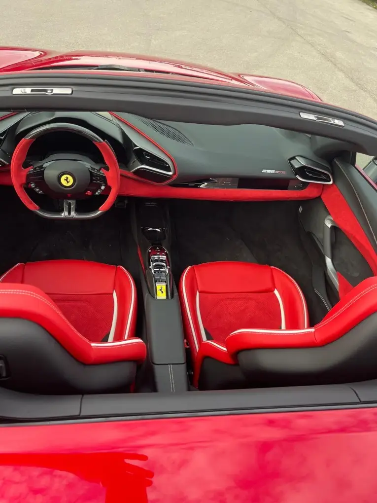 Ferrari 296 GTS Spider 2025, exterior — Lisbon Luxury Car Rental, Lisbon. The 2025 Ferrari 296 GTS Spider pairs a folding hard-top with 819 hp, a combination built…
