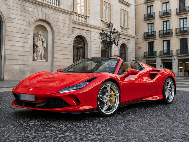 Ferrari F8 Tributo Spider Red 2023 — Lisbon Luxury Car Rental, Lisbon