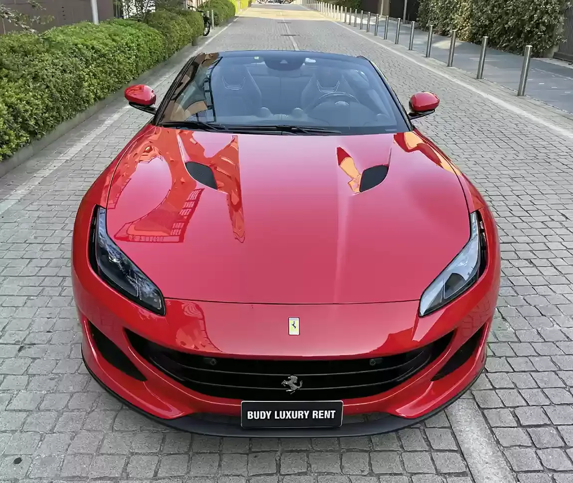 Ferrari Portofino M 2023, interior — Lisbon Luxury Car Rental, Lisbon. The Portofino M carries 620 hp and four seats under a folding hard top, which sets it…