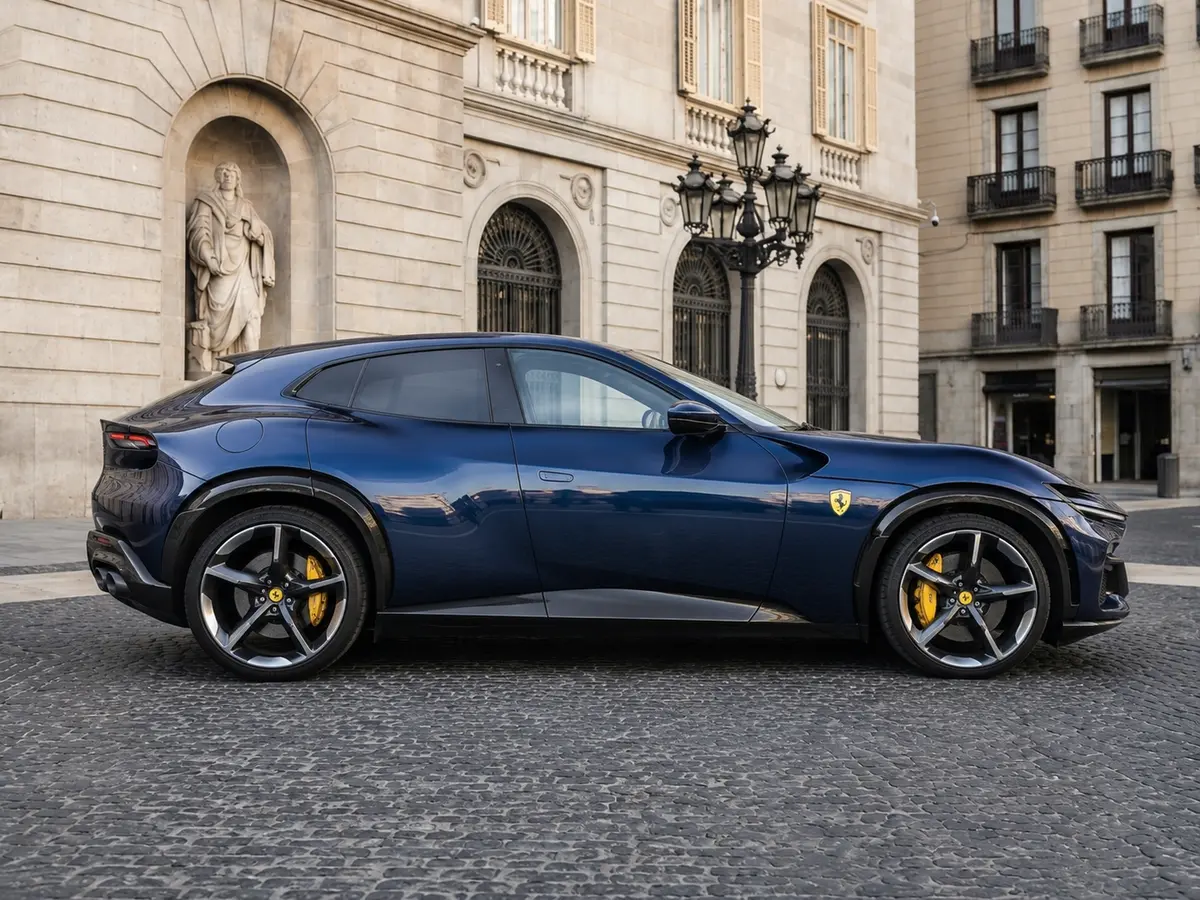 Ferrari Purosangue 2024, exterior — Lisbon Luxury Car Rental, Lisbon. The 2024 Ferrari Purosangue brings something rare to the marque's line-up: five real…