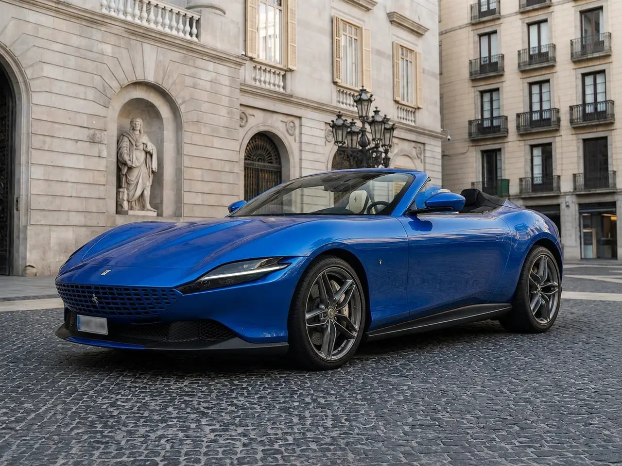 Ferrari Roma 2025 — Lisbon Luxury Car Rental, Lisbon. The Ferrari Roma pairs a 620 hp V8 with a cabin built for two couples rather than two…