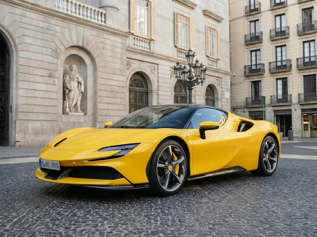 Ferrari SF90 Spider 2024 — Lisbon Luxury Car Rental, Lisbon. The Ferrari SF90 Spider sits at the top of the marque's current range, and it feels that…