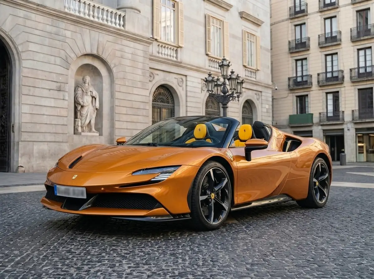 Ferrari SF90 Spider Tailor Made 2025 — Lisbon Luxury Car Rental, Lisbonne. La Ferrari SF90 Spider Tailor Made affiche 986 chevaux dans une carrosserie cabriolet à…