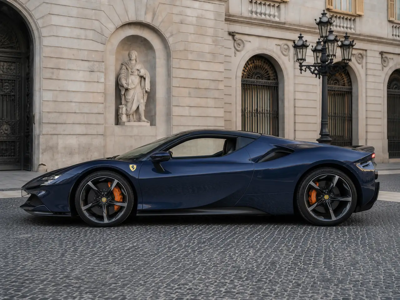 Ferrari SF90 Stradale 2025, exterior — Lisbon Luxury Car Rental, Lisbon. The Ferrari SF90 Stradale is Maranello's most powerful road car to date, a plug-in hybrid…