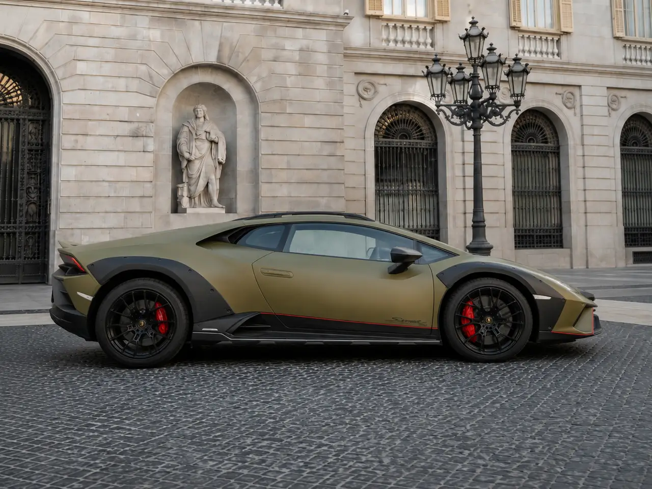 Lamborghini Huracan Sterrato 2024, front view — Lisbon Luxury Car Rental, Lisbon. The Lamborghini Huracan Sterrato is the version of the Huracan built for surfaces the…