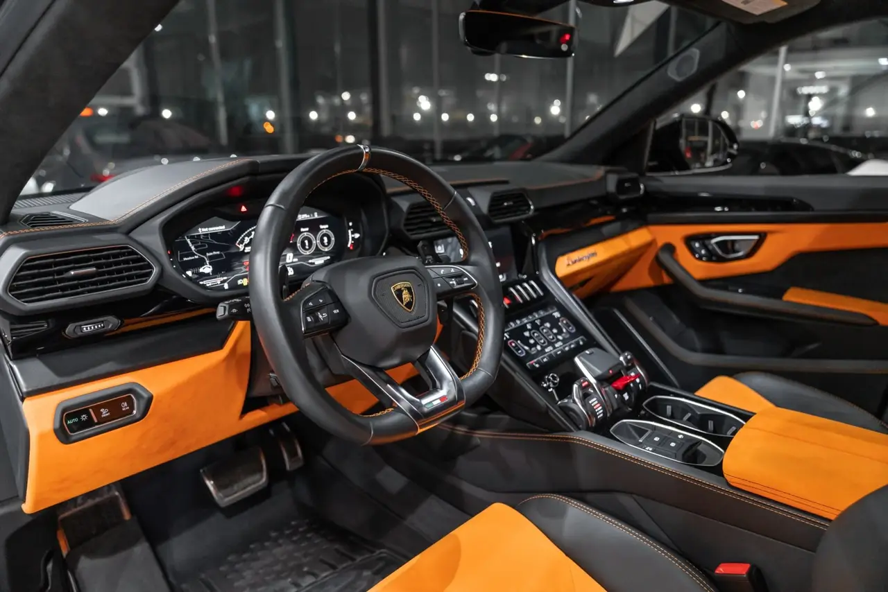 Lamborghini Urus S 2024, dashboard — Lisbon Luxury Car Rental, Lisbon. The Lamborghini Urus S carries 666 hp in a body built for five, which makes it one of the…