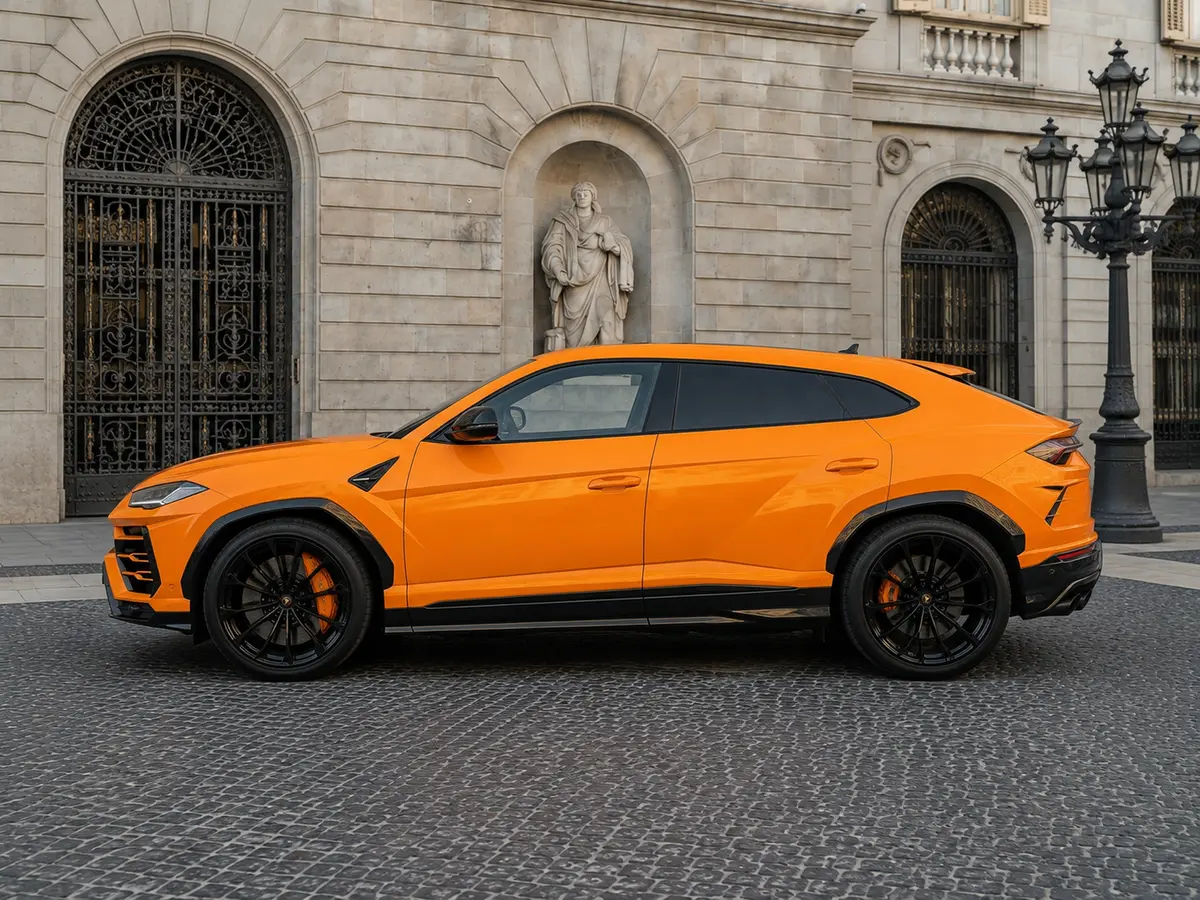 Lamborghini Urus S 2024, exterior — Lisbon Luxury Car Rental, Lisbon. The Lamborghini Urus S carries 666 hp in a body built for five, which makes it one of the…