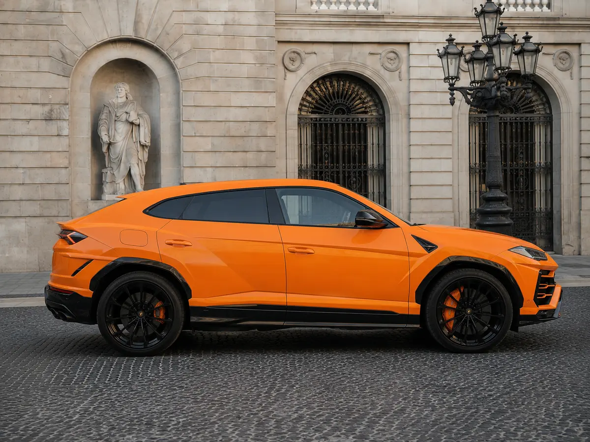 Lamborghini Urus S 2024, front view — Lisbon Luxury Car Rental, Lisbon. The Lamborghini Urus S carries 666 hp in a body built for five, which makes it one of the…