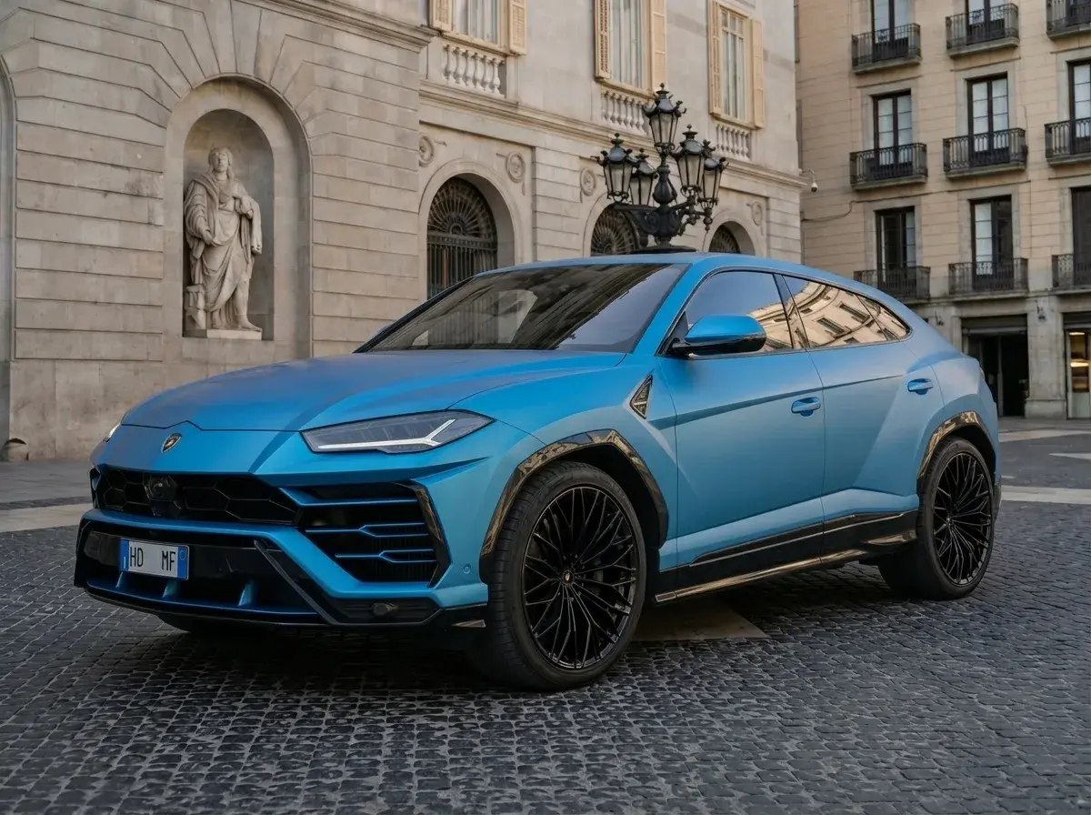 Lamborghini Urus SE 2025, exterior — Lisbon Luxury Car Rental, Lisbon. The Lamborghini Urus SE brings 800 hp and five full seats to a body style most drivers…