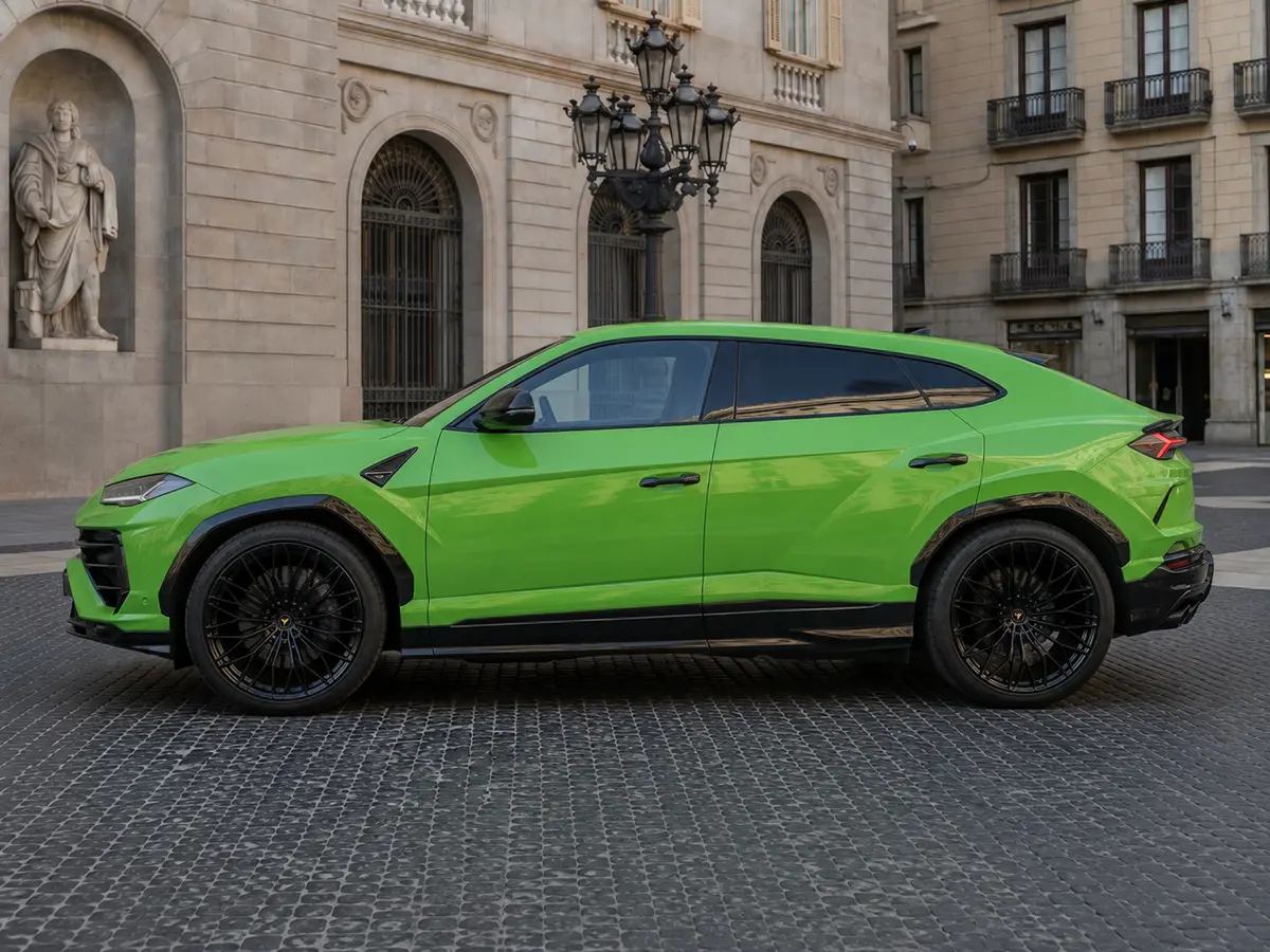 Lamborghini Urus SE 2026, exterior — Lisbon Luxury Car Rental, Lisbon. The Lamborghini Urus SE brings genuine supercar presence to a five-seat SUV format, a…