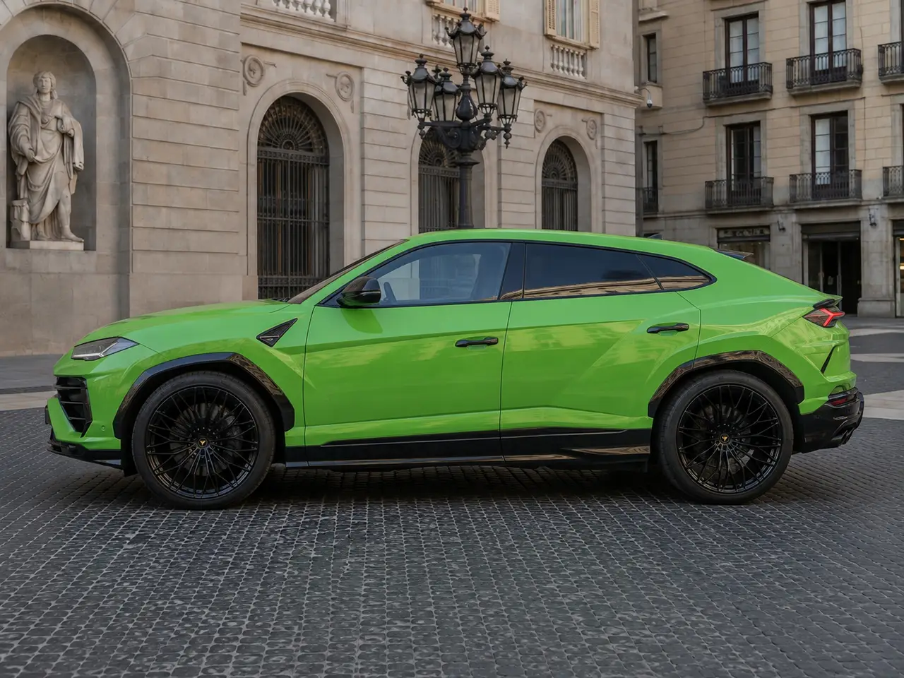 Lamborghini Urus SE 2026, exterior — Lisbon Luxury Car Rental, Lisbon. The Lamborghini Urus SE brings genuine supercar presence to a five-seat SUV format, a…