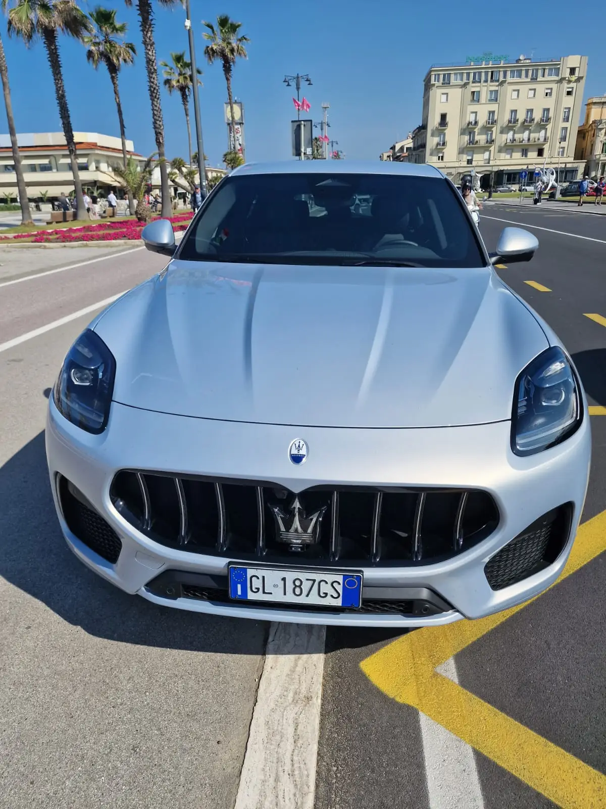 Maserati Grecale GT 2025, exterior — Lisbon Luxury Car Rental, Lisbon. The Maserati Grecale GT sits in a useful middle ground: a five-seat SUV with 300 hp,…