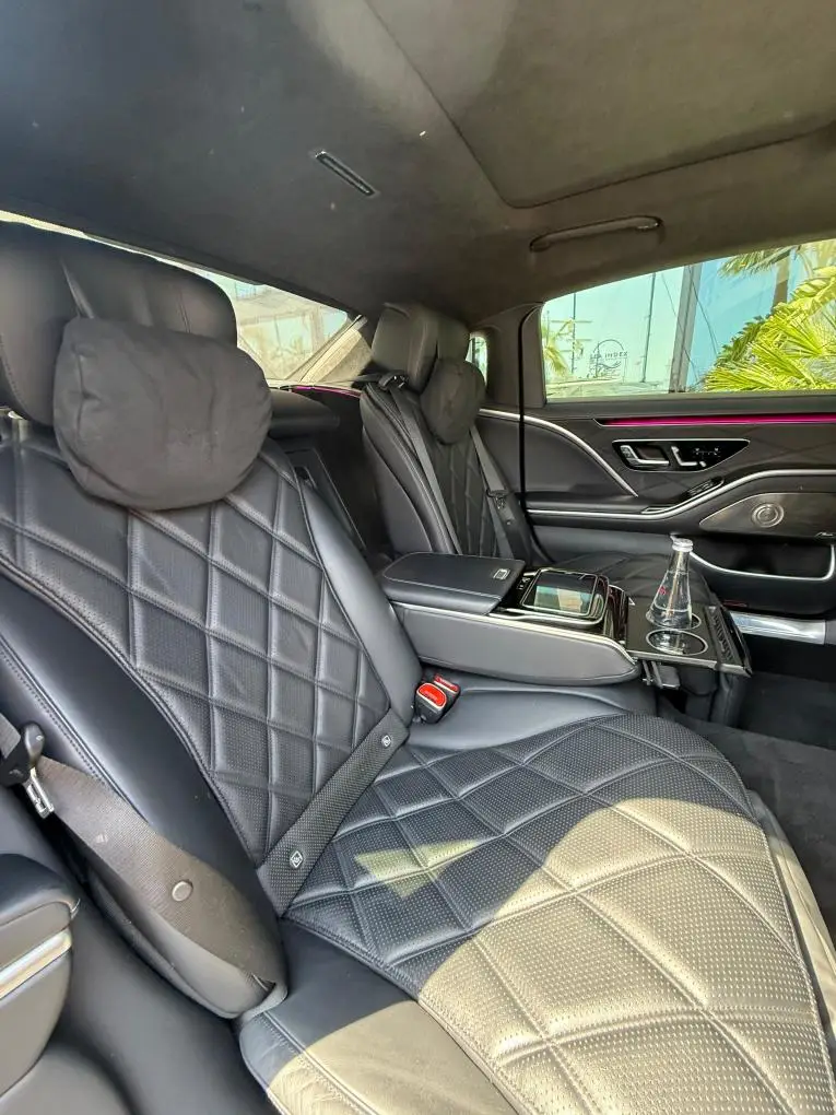 Maybach S580 2023, interior — Lisbon Luxury Car Rental, Lisbon. The Maybach S580 is built for arrival rather than acceleration contests, though its 503…
