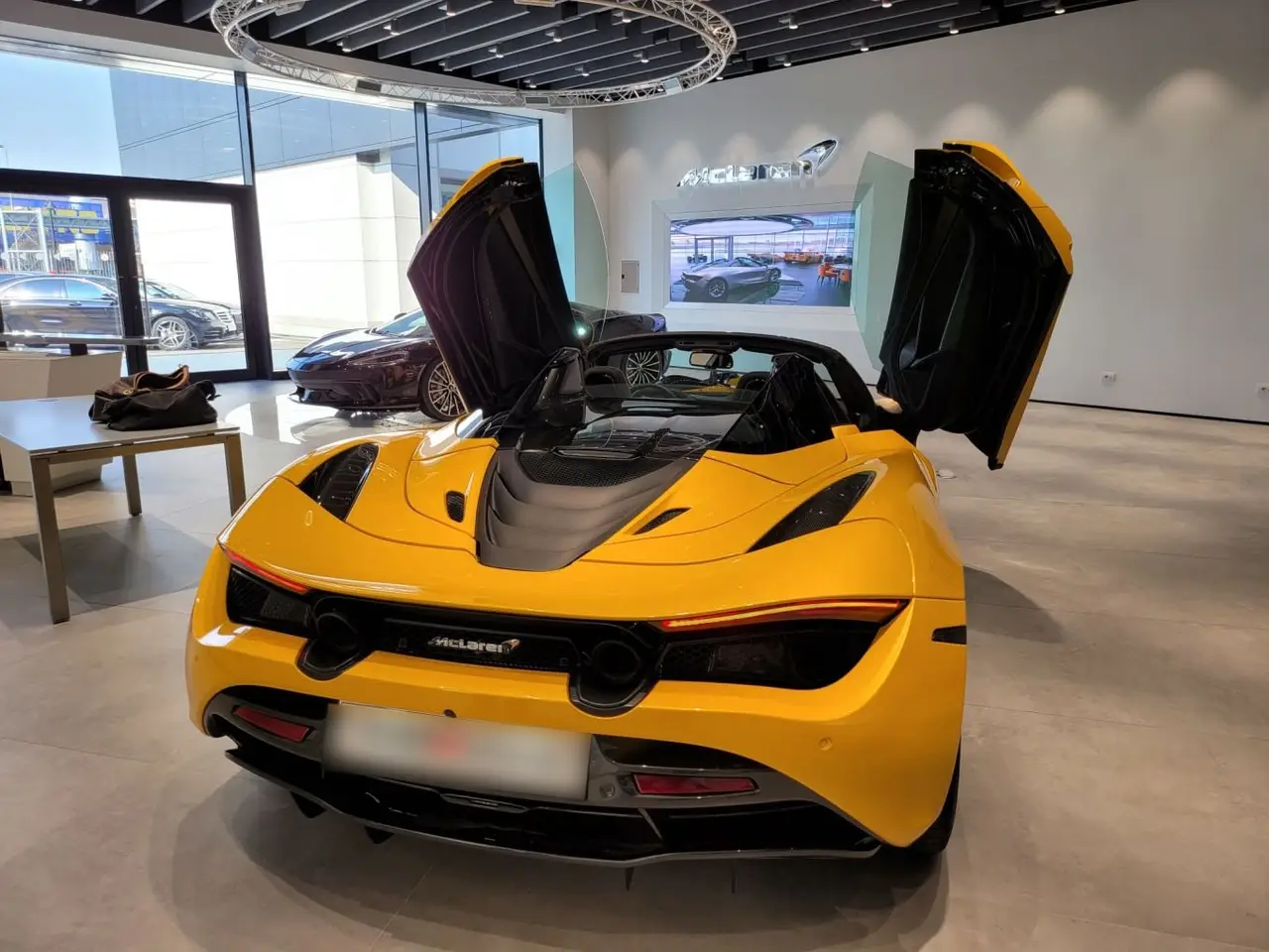McLaren 720S Spider 2022, interior — Lisbon Luxury Car Rental, Lisbon. The 2022 McLaren 720S Spider carries 720 hp through a mid-engine layout built for…