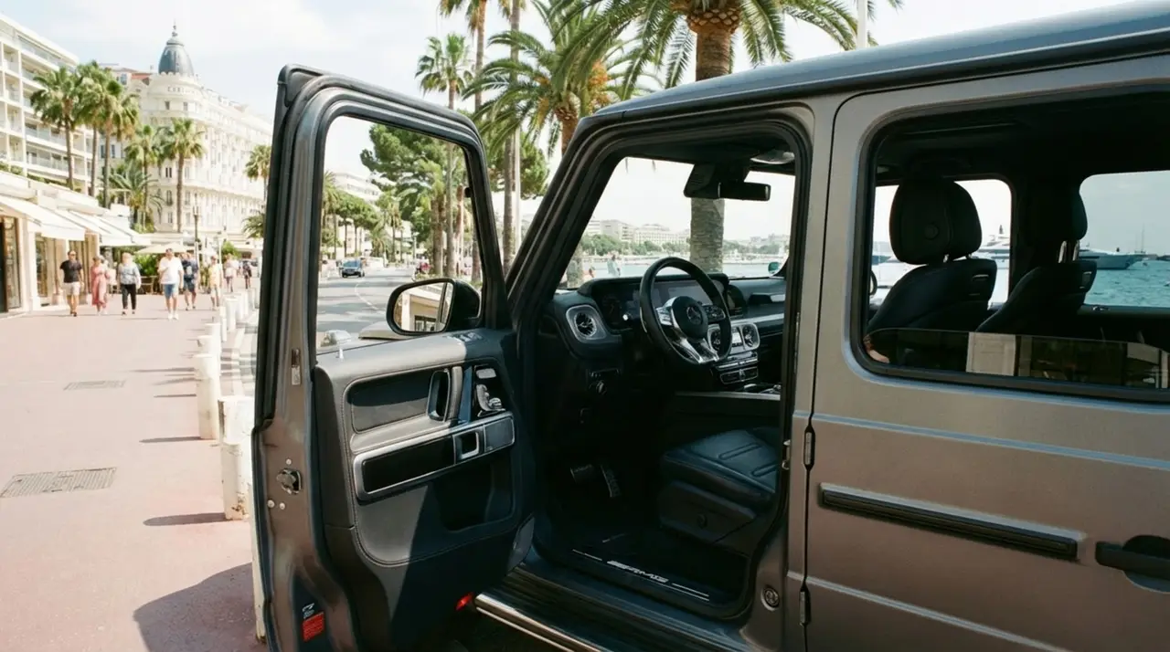 Mercedes Benz G63 2023, dashboard — Lisbon Luxury Car Rental, Lisbon. The Mercedes-Benz G63 does not try to disguise its size or its intent. At 585 hp, the…