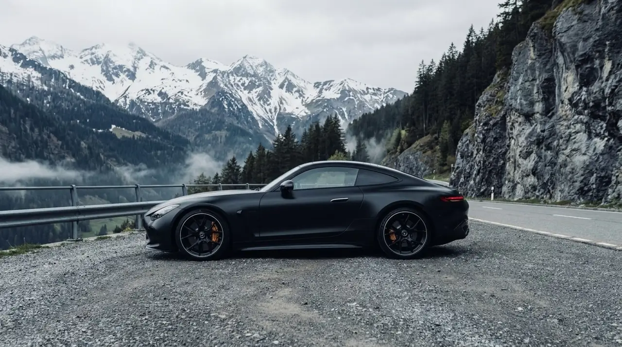 Mercedes Benz GT63 AMG Coupe 2024, exterior — Lisbon Luxury Car Rental, Lisboa. El Mercedes Benz GT63 AMG Coupé de 2024 es un gran turismo de dos plazas construido para…
