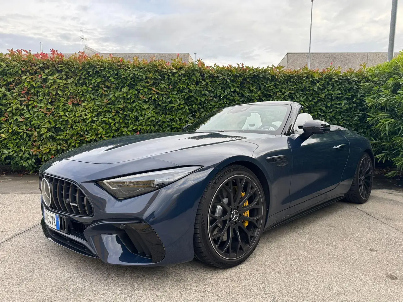 Mercedes Benz SL 63 AMG 2025, rear view — Lisbon Luxury Car Rental, Lisbon. The 2025 Mercedes Benz SL 63 AMG pairs a 585 hp engine with four seats, a configuration…