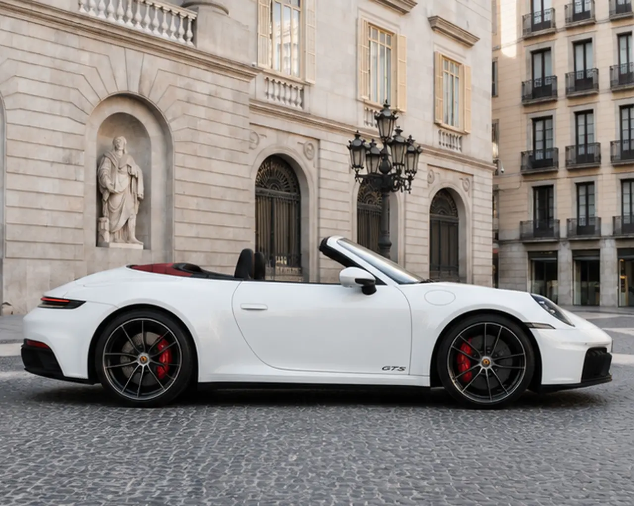 Porsche 992.2 Carrera 4 GTS Cabrio 2025, front view — Lisbon Luxury Car Rental, Lisbon. The 2025 Porsche 992.2 Carrera 4 GTS Cabrio carries 540 hp through all four wheels, and…