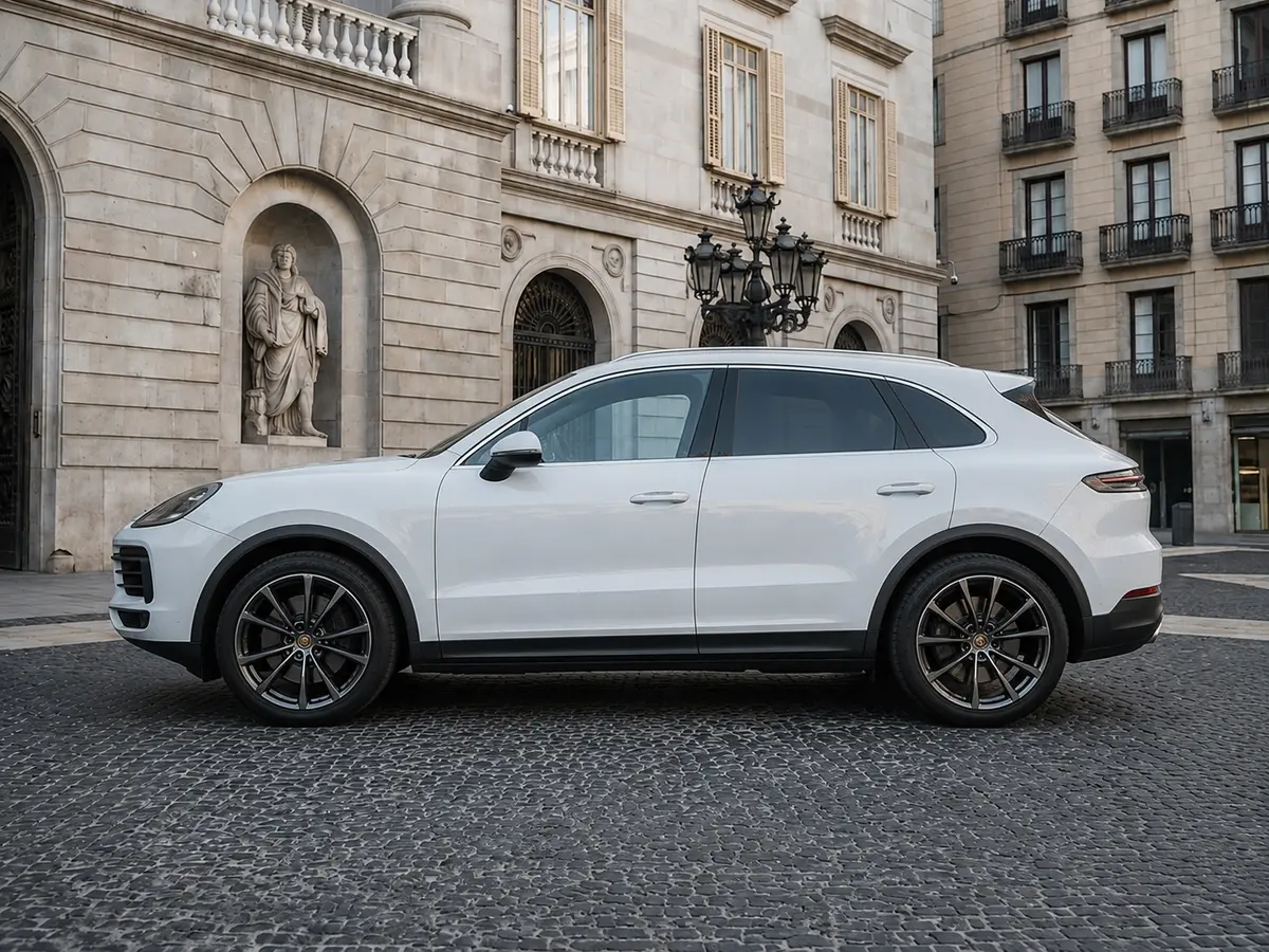 Porsche Cayenne 2025, exterior — Lisbon Luxury Car Rental, Lisbon. The 2025 Porsche Cayenne carries its 353 hp with the same composure Porsche builds into…