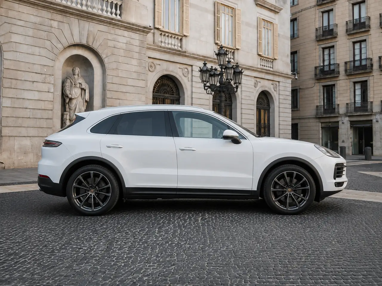 Porsche Cayenne 2025, front view — Lisbon Luxury Car Rental, Lisbon. The 2025 Porsche Cayenne carries its 353 hp with the same composure Porsche builds into…