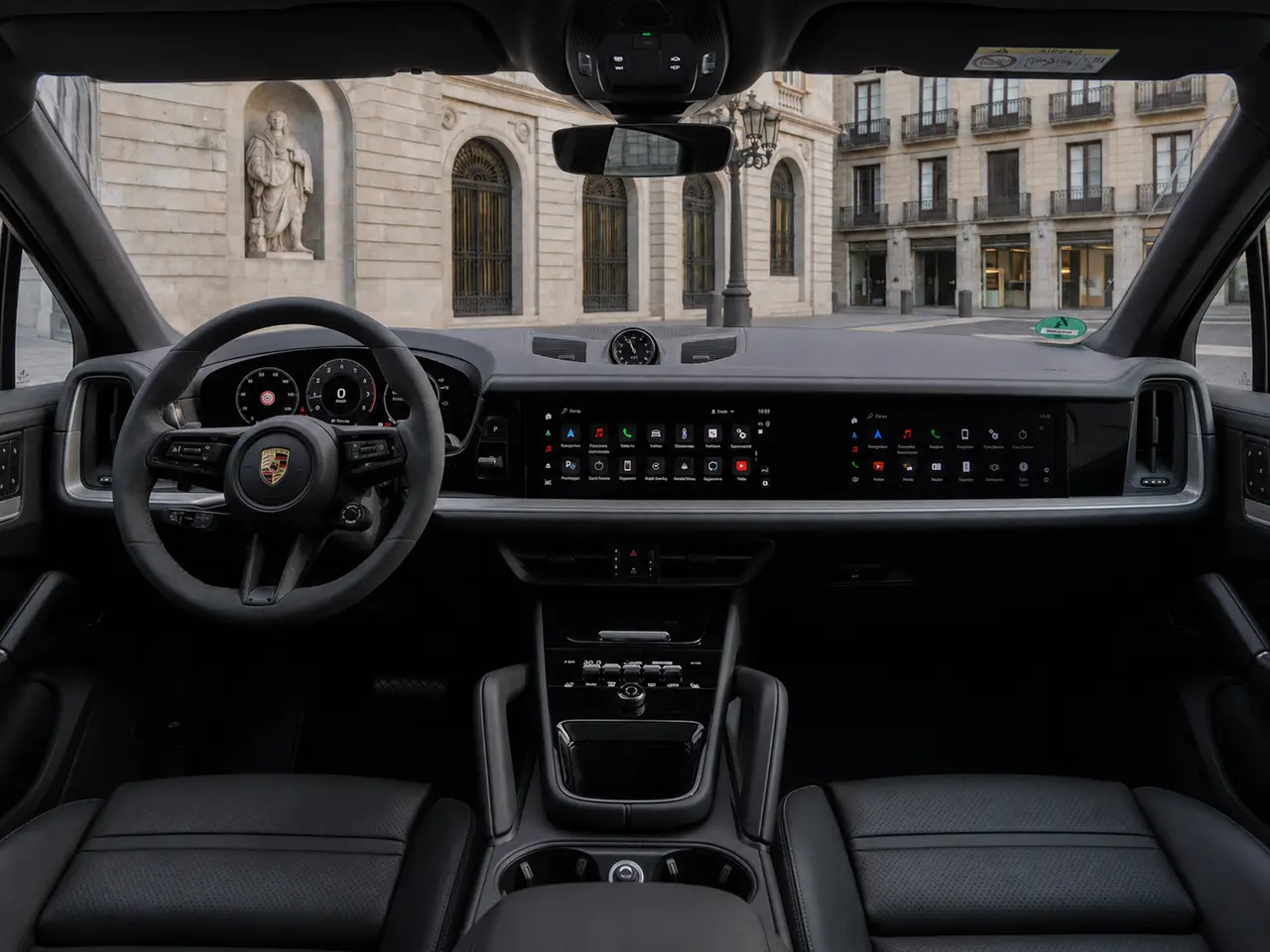 Porsche Cayenne 2025, interior — Lisbon Luxury Car Rental, Lisbon. The 2025 Porsche Cayenne carries its 353 hp with the same composure Porsche builds into…