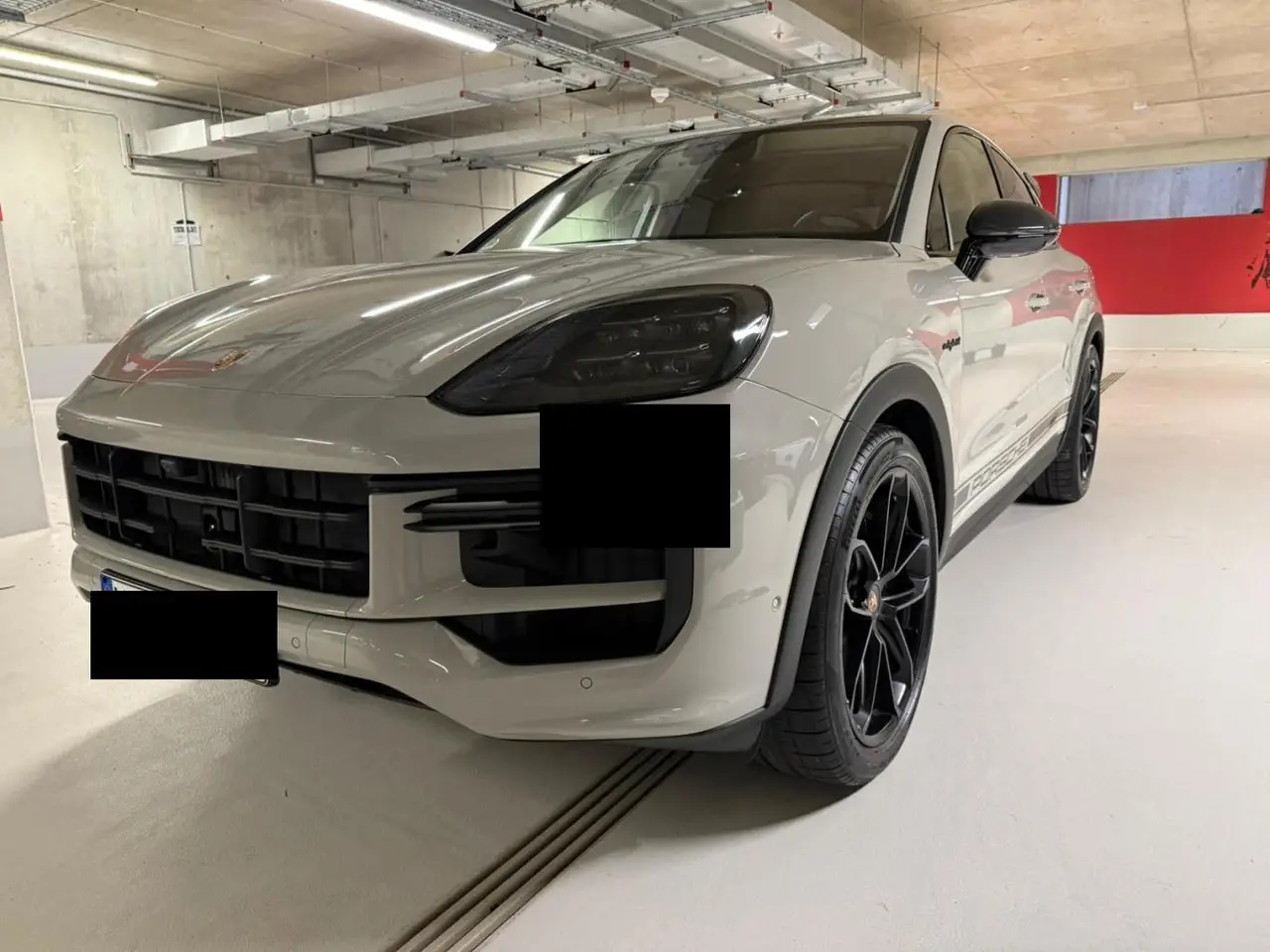Porsche Cayenne Turbo E-Hybrid Coupé GT 2026, exterior — Lisbon Luxury Car Rental, Lisbon. The 2026 Porsche Cayenne Turbo E-Hybrid Coupé GT pairs 739 hp with a coupé roofline, a…