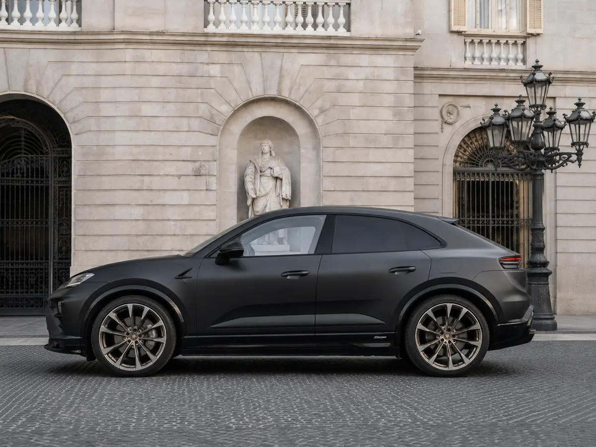 Porsche Macan 2024, exterior — Lisbon Luxury Car Rental, Lisbon. The 2024 Porsche Macan brings a compact, well-balanced footprint to a segment often…