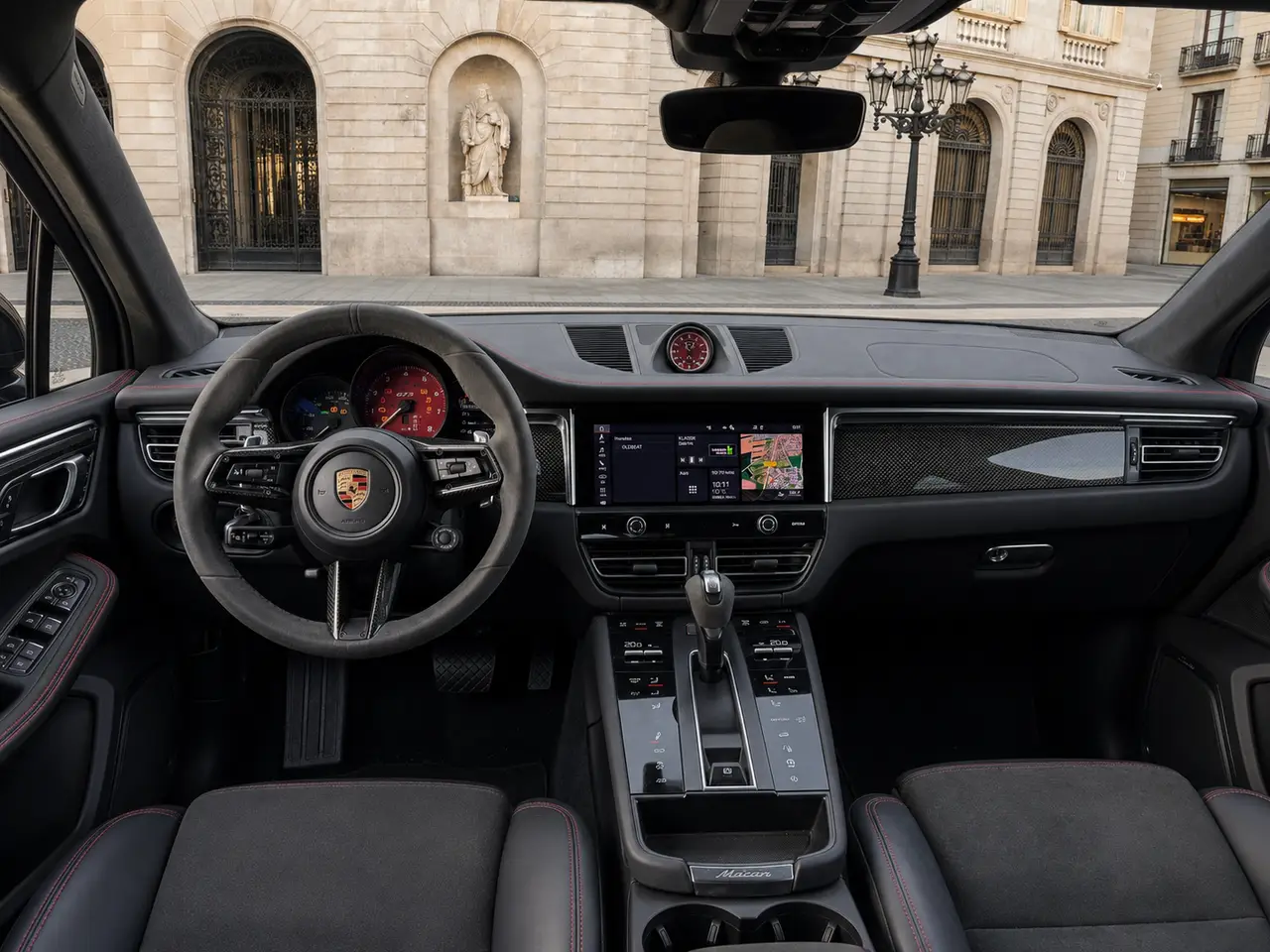 Porsche Macan GTS 2024, interior — Lisbon Luxury Car Rental, Lisbon. The Porsche Macan GTS pairs a 440 hp output with the kind of chassis discipline Porsche…