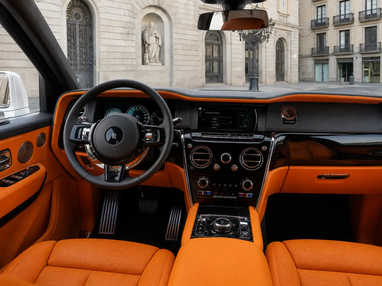Rolls-Royce Cullinan 2022, interior — Lisbon Luxury Car Rental, Lisbon. The Rolls-Royce Cullinan carries its size without any sense of effort. With 563 hp under…