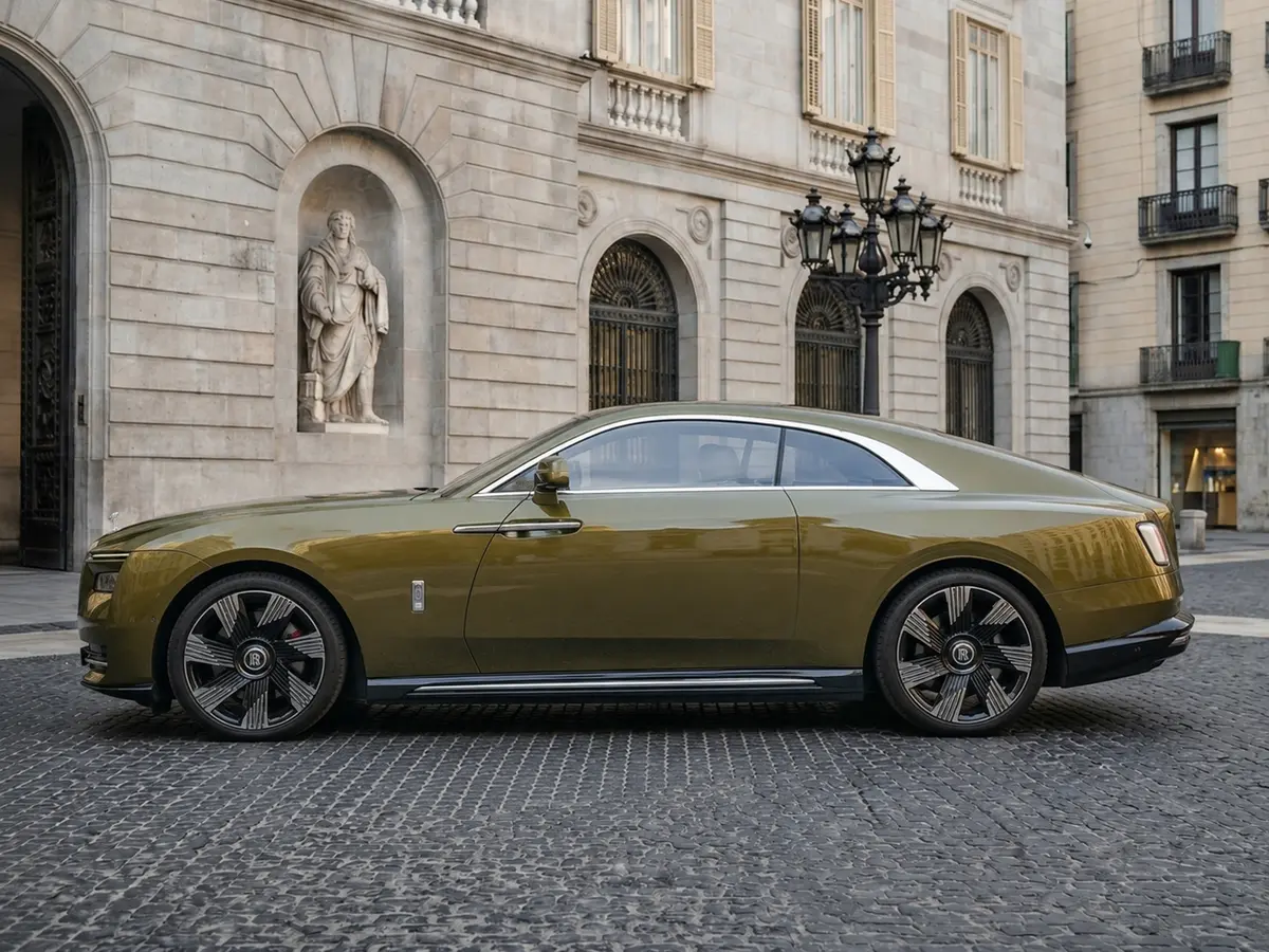 Rolls-Royce Spectre 2024, exterior — Lisbon Luxury Car Rental, Lisbon. The Rolls-Royce Spectre is Rolls-Royce's first series-production electric model, and it…