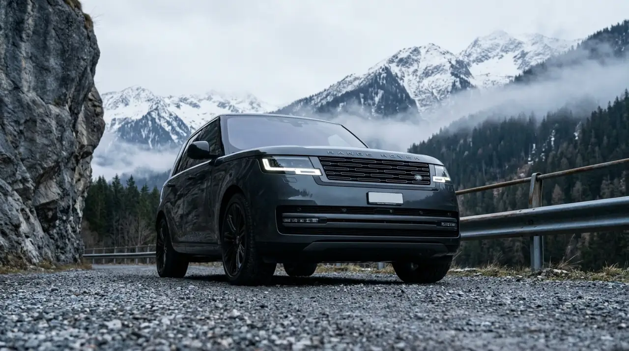 Rover Range Rover Autobiography P530 2026, rear view — Lisbon Luxury Car Rental, Lisbon. The 2026 Range Rover Autobiography P530 carries its 530 hp with the kind of composure…