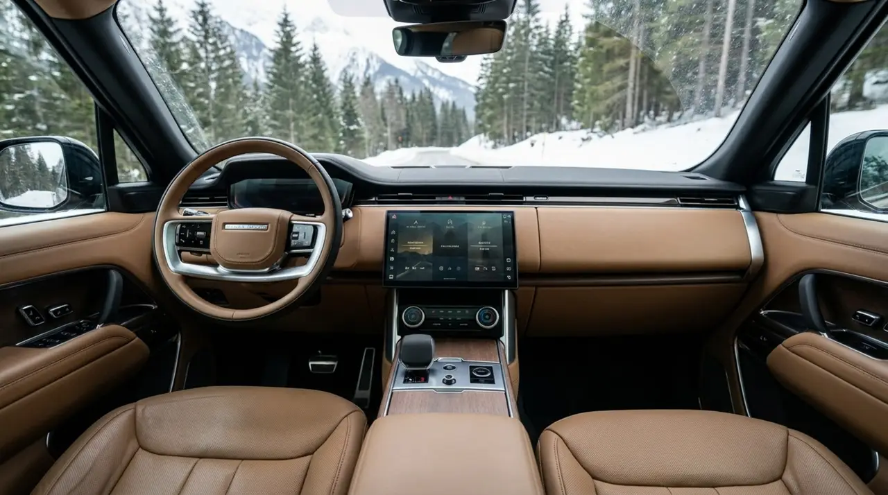 Rover Range Rover Autobiography P530 2026, interior — Lisbon Luxury Car Rental, Lisbon. The 2026 Range Rover Autobiography P530 carries its 530 hp with the kind of composure…