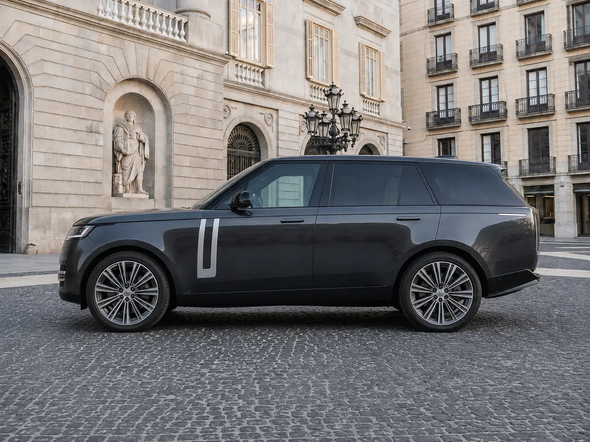 Rover Range Rover Autobiography P530 2026, exterior — Lisbon Luxury Car Rental, Lisbon. The 2026 Range Rover Autobiography P530 carries its 530 hp with the kind of composure…