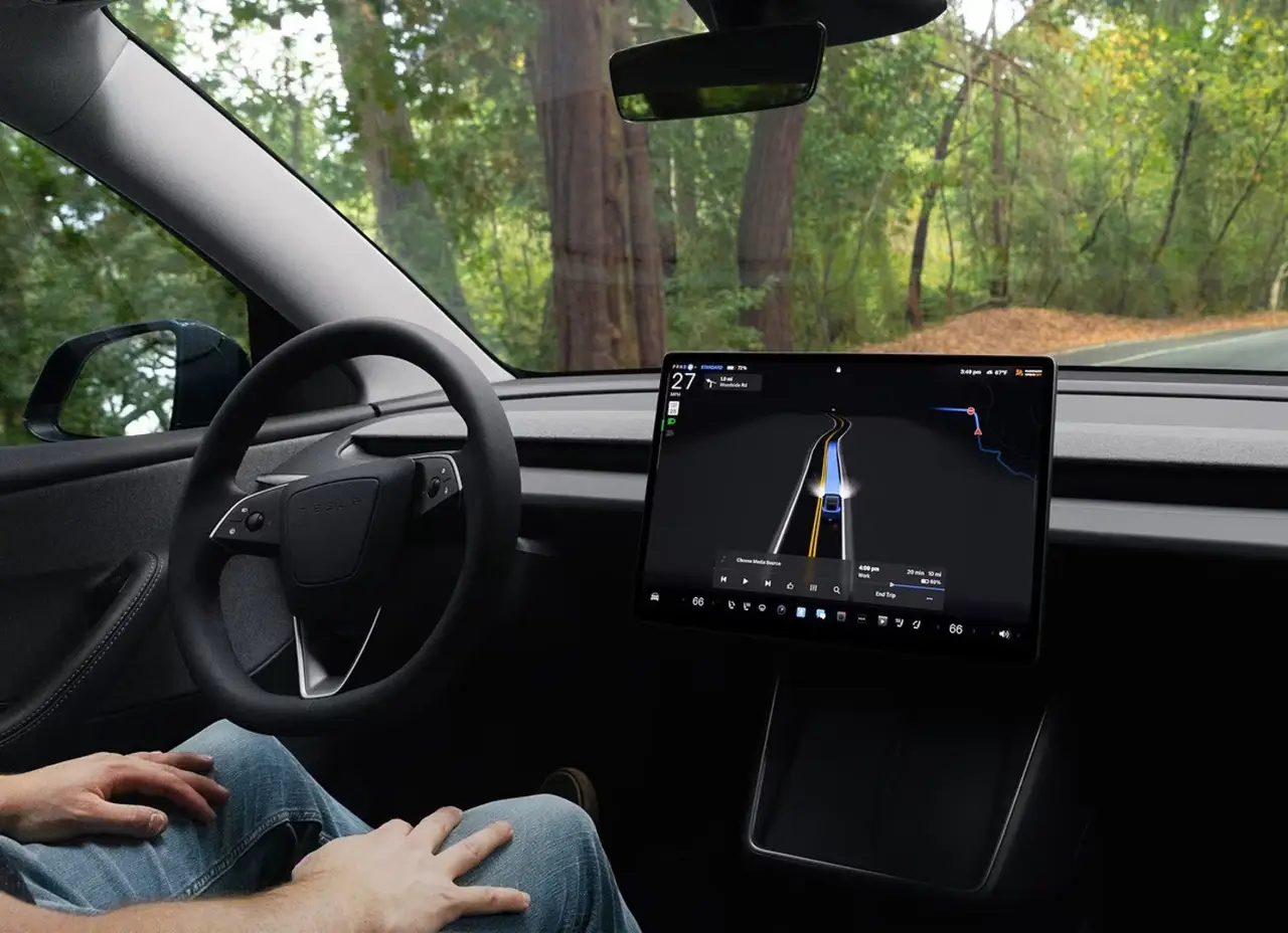 Tesla Model 3 Performance 2026, dashboard — Lisbon Luxury Car Rental, Lisbon. The 2026 Tesla Model 3 Performance pairs 510 hp with the instant, uninterrupted torque…